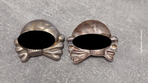 Wehrmacht Totenkopf Heer Panzertruppe Metall für die Schirmmütze