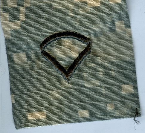 Dienstgradabzeichen, Kragenabzeichen, ACU Digital, ohne Klett, Private First Class
