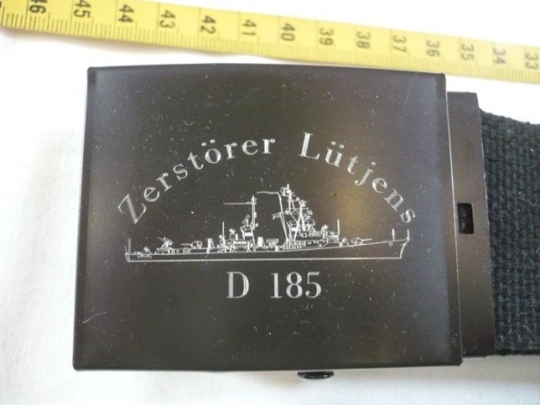 Hosengürtel Zerstörer Lütjens D185, schwarz