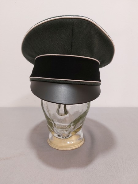 Schirmmütze Mannschaften, feldgrau Trikot, Hersteller Erel, Lederschirm Größe 61