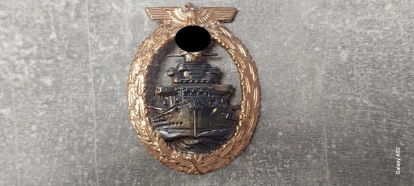 Flotten- Kriegsabzeichen mit Brillianten (Faksimili) Kriegsmarine