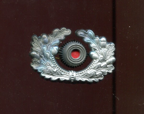 Wehrmacht Heer Mützenkranz mit Kokarde für Schirmmützen - Zink