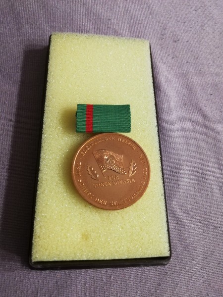DDR Medaille für treue Dienste freiwilliger Helfer beim Schutz der Staatsgrenze 5 Jahre