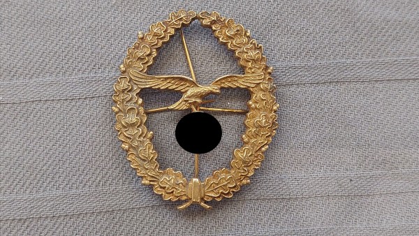 Schützenschnurauflage Wehrmacht Luftwaffe in gold