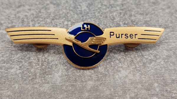 Lufthansa Brustabzeichen LH Purser, Metall