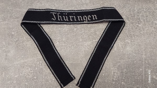 Ärmelband Thüringen Mannschaften, alte Deutsche Fertigung