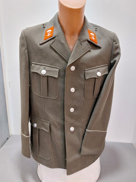 DDR Jacke Dienstjacke Fallschirmjäger Mannschaften Größe M48-1 offener Kragen