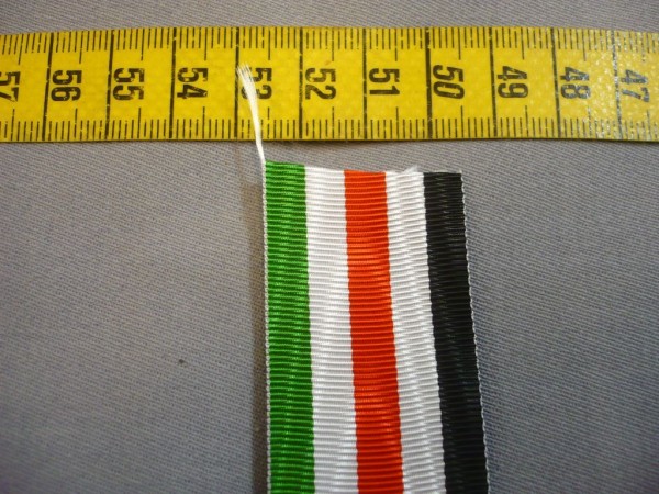 Deutsch-Italienische Feldzugsmedaille Afrika, Ordensband, Bandnummer 742, 30mm Breit
