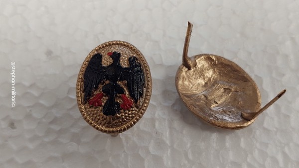 Reichswehr Kokarde Mützenabzeichen schwarzer Adler im goldenen Oval