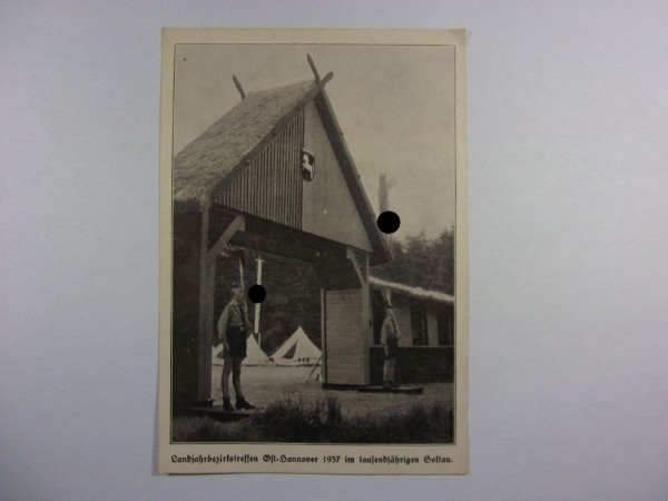 Postkarten des Landjahrbezirkstreffen Ost- Hannover 1937 im tausendjährigen Soltau - 2 Stück