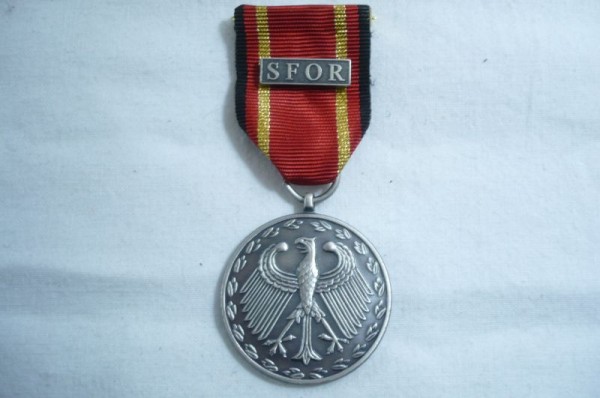 Bundeswehr Einsatzmedaille SFOR in Silber