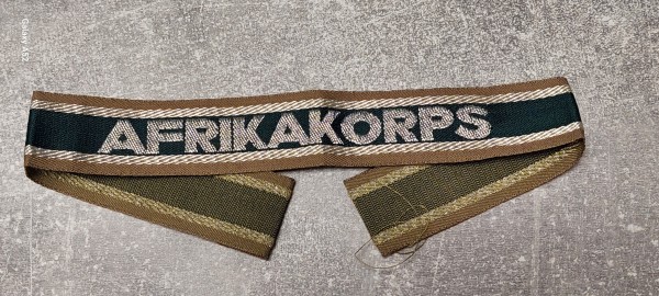 Ärmelband Afrikakorps, Lurex gewebt- alte deutsche Anfertigung