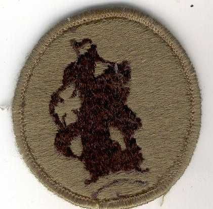 Armabzeichen Caribian Defense Command, tarnfarben ( OD )