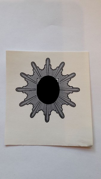 Polizei Bayern Stahlhelm Abziehbild Stern