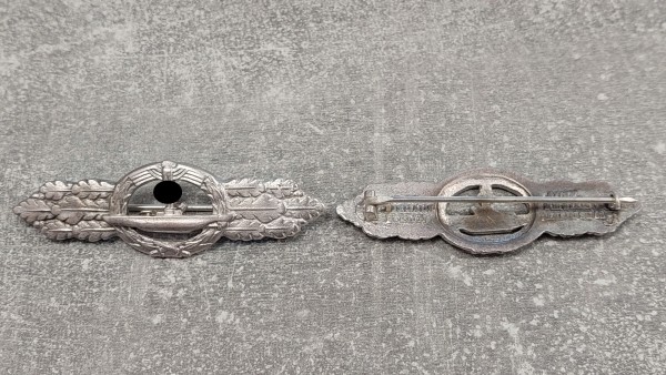Kriegsmarine U Boot Frontspange in silber