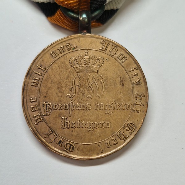Preußen Kriegsdenkmünze Befreiungskriege 1815 mit scharfkantigen Armen