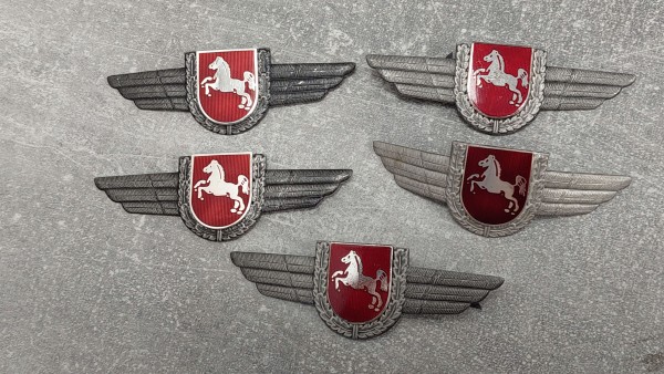 Feuerwehr Niedersachsen Mützenabzeichen 85mm Breite - 5 Stück