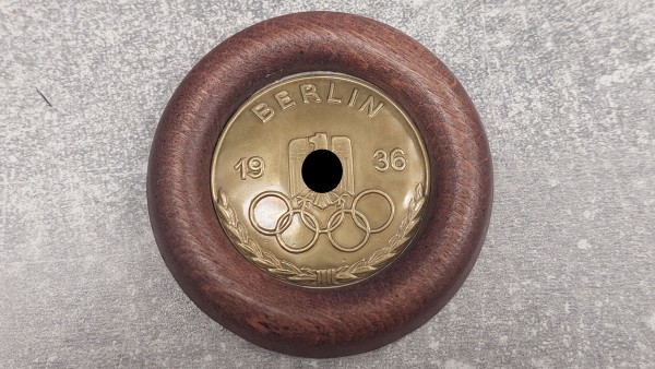 3.Reich Koppelschloßauflage der Olympiade Berlin 1936 als Wandbild