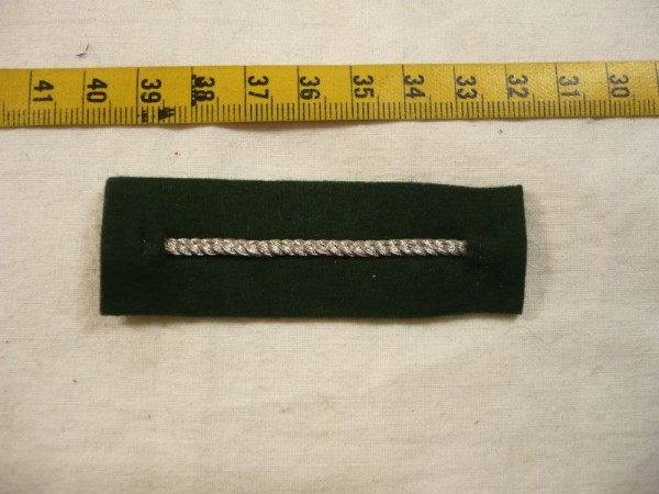 Hamburg: Verdienstabzeichen, Polizei Hamburg, 1 Balken Alu auf grün, Wiederholungsbalken