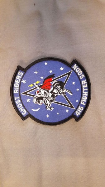 Verbandsabzeichen United States USAF Ghost Riders 416 Tactical Fighter Squadron TAC FTR SQDN Patch