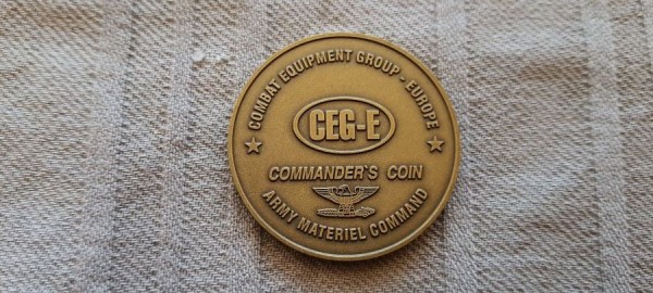 Challenge Coin Combat Equipment Group Europe CEG-E Army Materiel Command