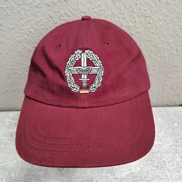 Baseballcap Heeresflieger Barettabzeichen - Cap in bordeaux