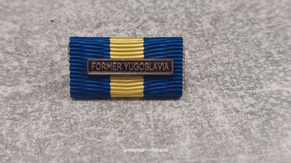 WEU Former Yugoslavia Medaille bronze For Planning and Support, Bandschnalle