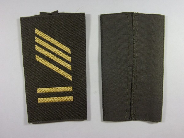 Rangschlaufen Stabsgefreiter Bootsmannanwärter gelb in oliv 