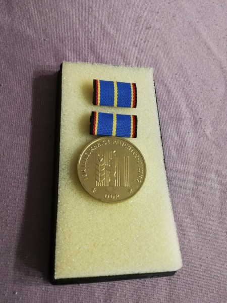 DDR Medaille für langjährige Pflichterfüllung Landesverteidigung der DDR Gold 254d