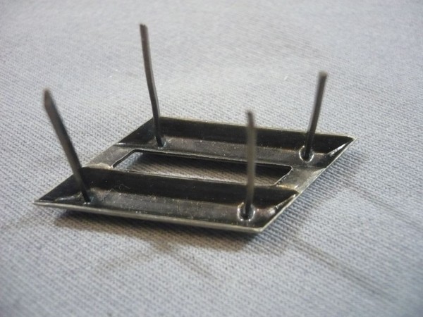 Schulterklappenauflage Obergefreiter, Links und Rechts, altsilber