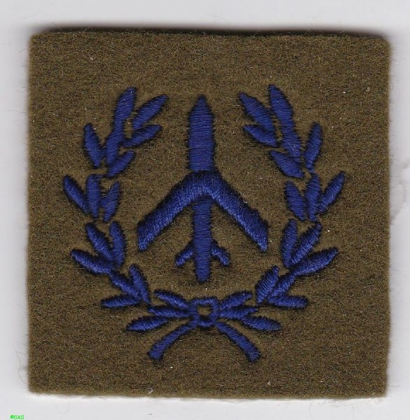Armabzeichen Spotter Class I of LAA- Lt AD regiments blau auf grün