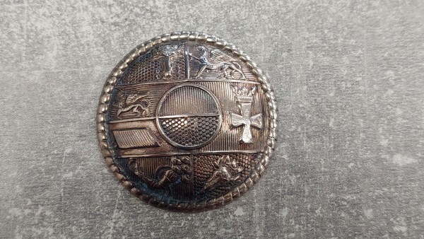 1. Weltkrieg - Mecklenburg Strelitz Koppelschloßauflage 43,5mm