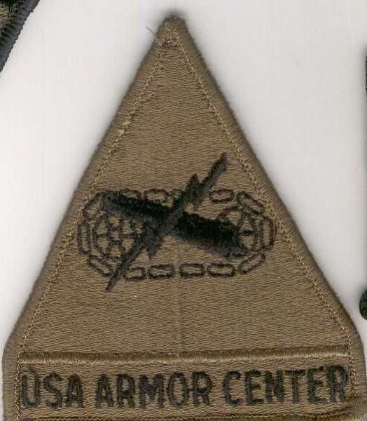 Armabzeichen USA Armor Center, tarnfarben ( OD )