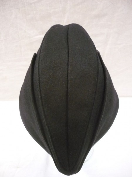 Schiffchen M38 für Mannschaften, Panzer, Hersteller Lubstein Größe 60 mit Kokarde und Soutache, schwarz