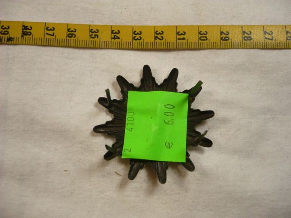 Sachsen-Anhalt: Mützenstern, Polizei Sachsen-Anhalt, Metall, zweiteilig