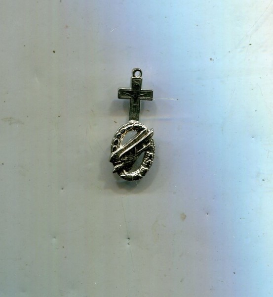 Bundeswehr Kettenanhänger Barettabzeichen Fallschirmjäger mit Kreuz 22mm