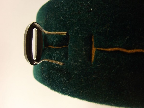Schulterklappenauflage Zahl " 0 " gepunktet, 17mm, silbern