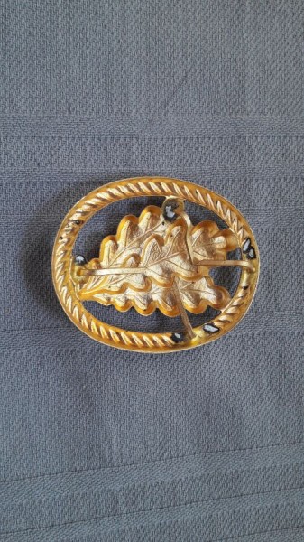 Barettabzeichen, Jägertruppe, Metall goldfarben