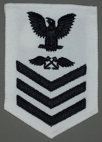 Armabzeichen für Hemden, Dienstgrad mit Laufbahnabzeichen, AB Aviation Boatwains Mate, Petty Officer First Class 