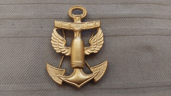 Ärmelabzeichen bzw. Dienstgradabzeichen für Maat Flugabwehr Kriegsmarine, Metall
