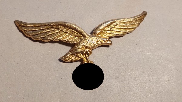 Mützenadler Luftwaffe Metall in gold