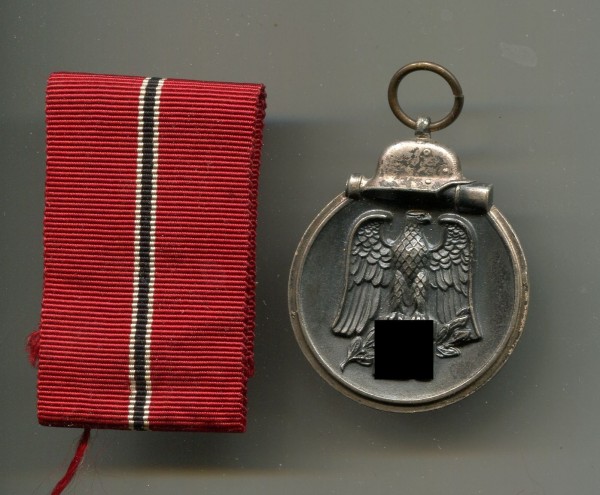 3.Reich Medaille Winterschlacht im Osten am original Band ohne Hersteller