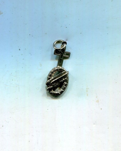 Bundeswehr Kettenanhänger Barettabzeichen Fallschirmjäger mit Kreuz 22mm