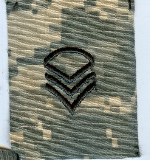 Dienstgradabzeichen, Kragenabzeichen, ACU Digital, ohne Klett, Staff Sergeant