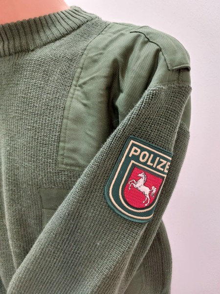 Polizei Niedersachsen Pullover moosgrün wie Bundeswehr Größe 60 gebraucht Original