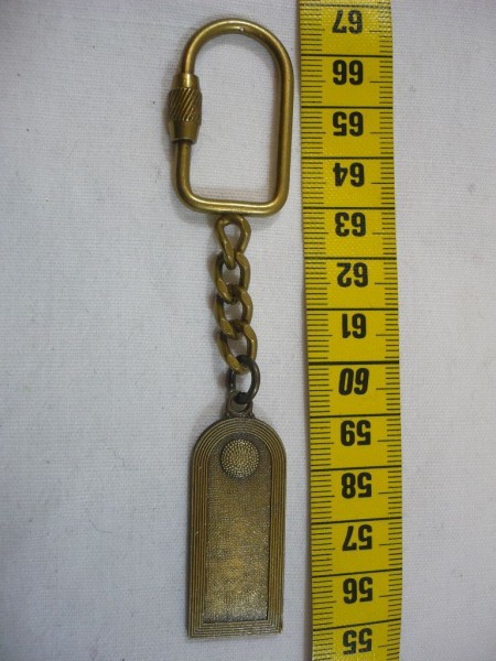 Schlüsselanhänger mit Schulterklappe Stabsunteroffizier, Metall