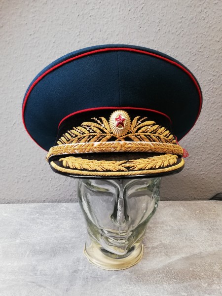 Schirmmütze - Armee - General - Panzer und Artillerie - Parade von 1969 bis 1991 - hergestellt 1983