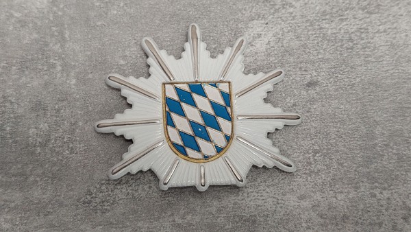 Mützenstern Polizei Bayern altes Modell