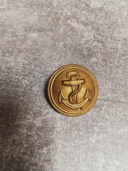 Knopf, 25mm, Reichsmarine, gestempelt A 5 kurze Öse