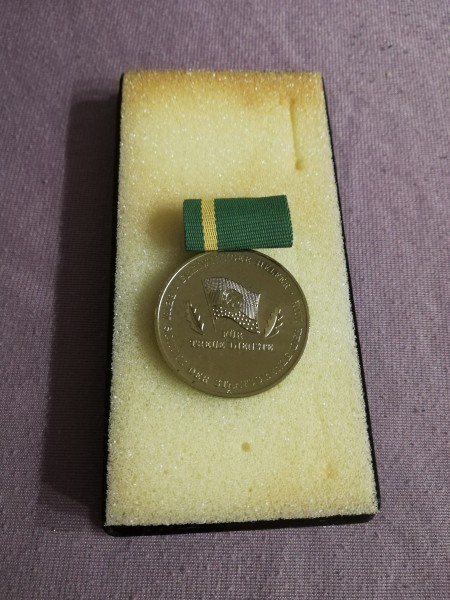 DDR Medaille für treue Dienste freiwilliger Helfer beim Schutz der Staatsgrenze 25 Jahre